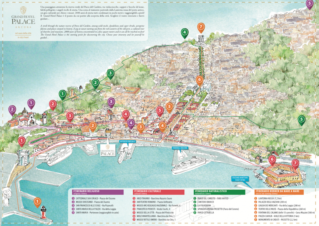 Ancona: la mappa e gli itinerari suggeriti